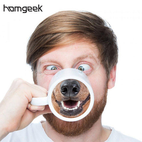 Cup Dog Nose Designed Beer Milk Mug