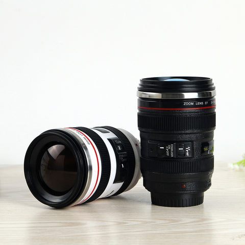 Camera Lens Shape Cup Coffee Tea Travel Mug