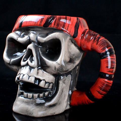 Personality skull mug ceramic cup horror Coffee mug Halloween